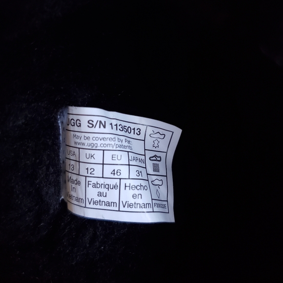 UGG Classic Mini Boots BLACK MENS Size 13 - Picture 13 of 15